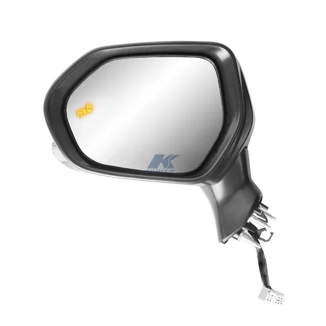 70738T – K-SOURCE Exterior Mirror, OEM Replacement Single Textured Black With Chrome Trim Electric Foldaway With Heat...